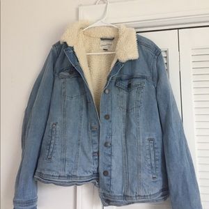 Faux Fur lined Denim Jacket